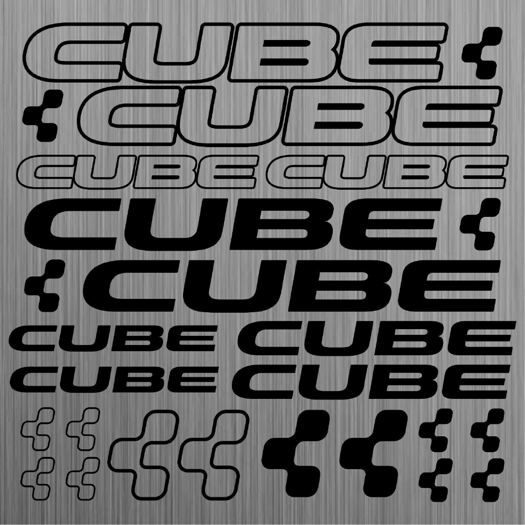 Cube CUBE aufkleber sticker fahrrad bike mtb bmx road 22 Stücke Pieces 