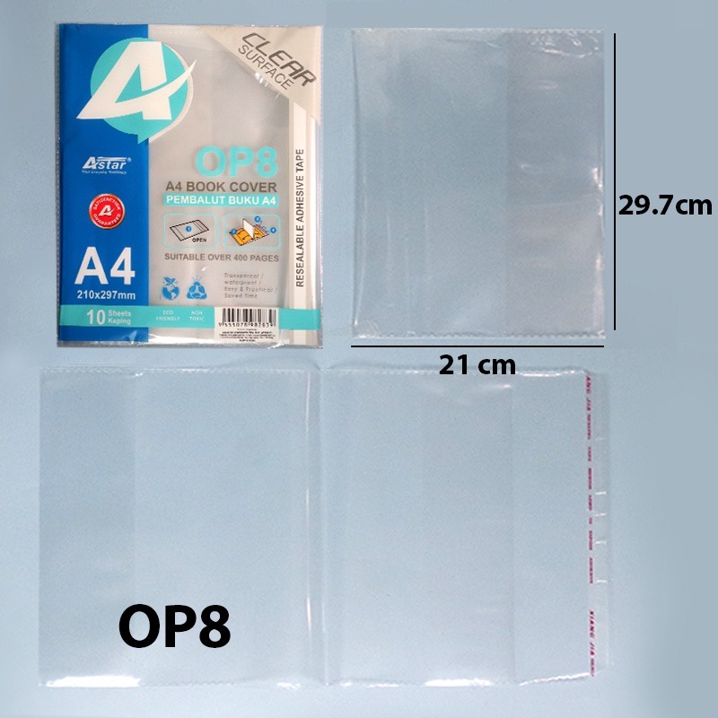 Astar Exercise Book / Text Book Cover / Pembalut Buku / Book Wrapper (F5 Exercise Book / Text Book / A4)