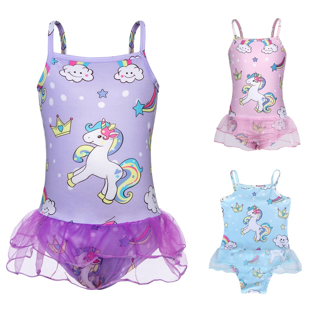 girls unicorn swimsuits