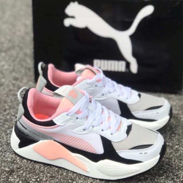 puma rsx white and pink