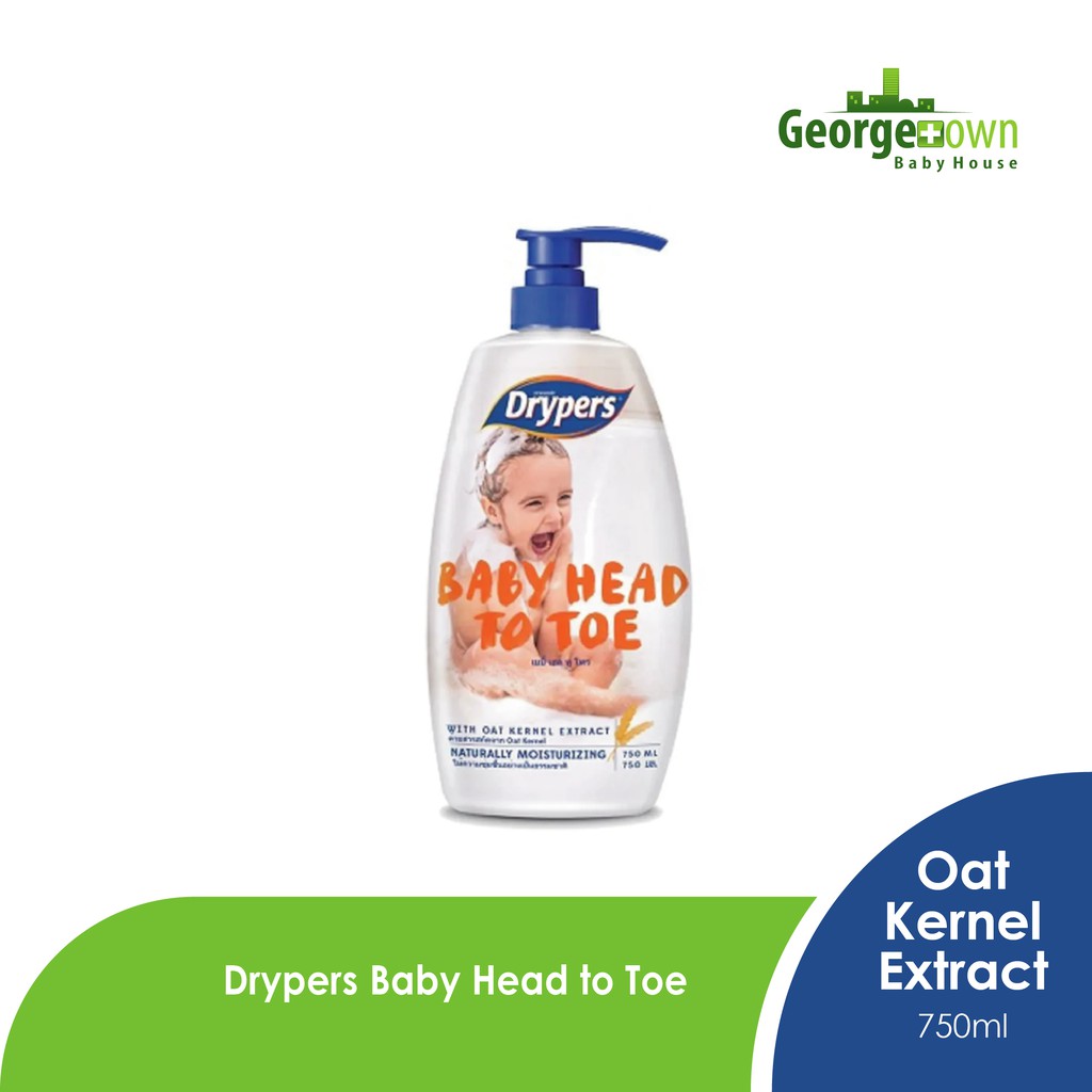 drypers head to toe wash