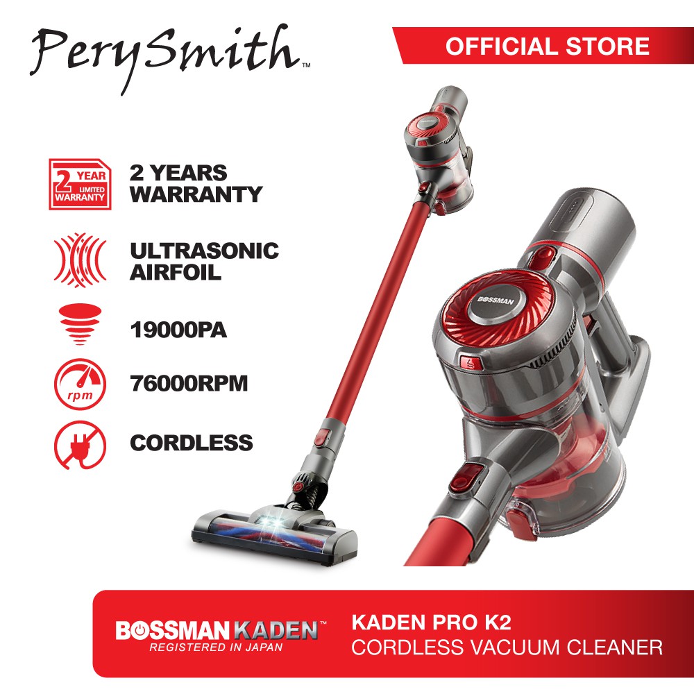 PerySmith Cordless Vacuum Cleaner X Bossman Kaden PRO K2 (Portable Vacuum Cleaner) Shopee Malaysia