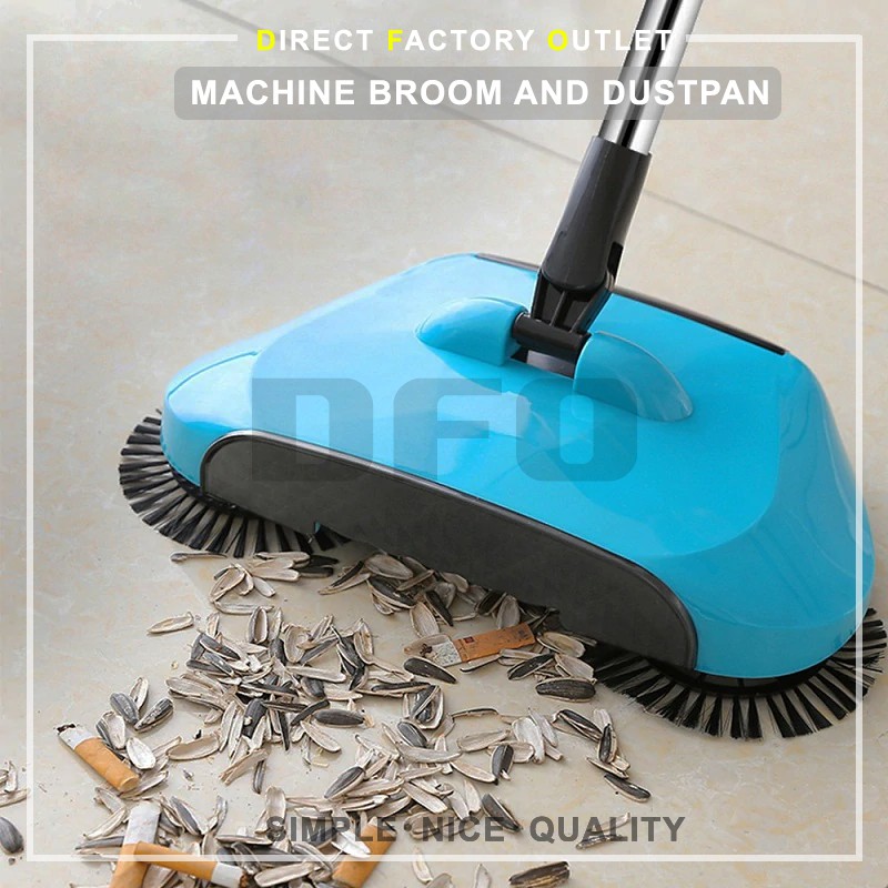 VOINISH Hand Push Sweepers Sweeping Machine Magic Broom Mop Dustpan