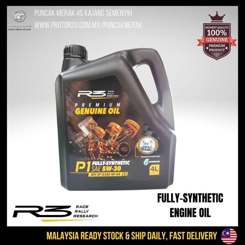 New 2022 R3 Proton Genuine Fully/Semi Synthetic Engine Oil SAGA PERSONA