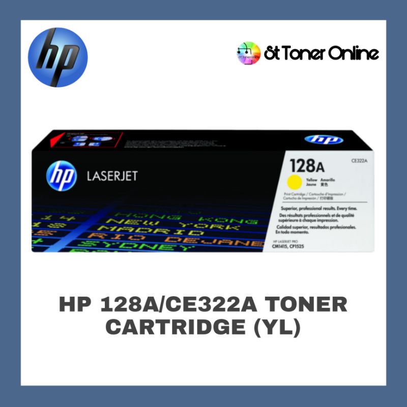 HP 128a/322/CE322A Original Toner Cartridge (yellow) Shopee Malaysia