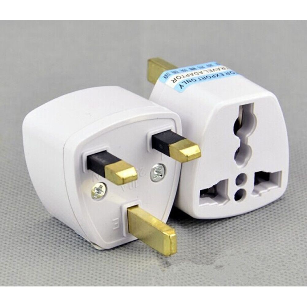 5PCS Universal EU USA Australia to UK AC Power Travel Plug Adapter