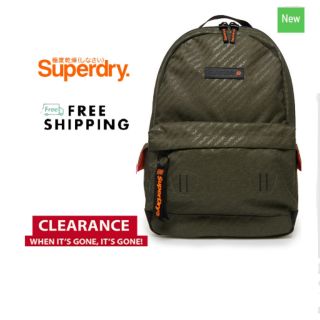 superdry green backpack