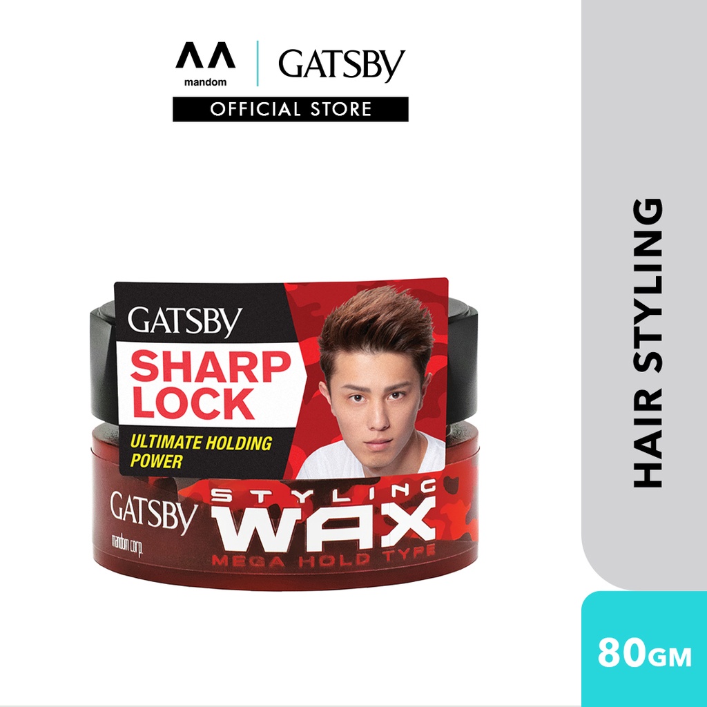 Gatsby Styling Wax Mega Hold 80g (mens hair wax, Wax hair man, hairstyle) |  Shopee Malaysia