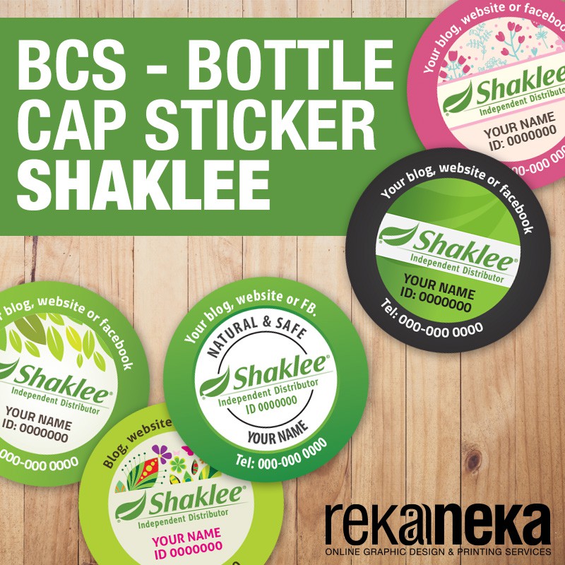 (BCS) Sticker SHAKLEE (Bottle Cap Sticker) Shopee Malaysia