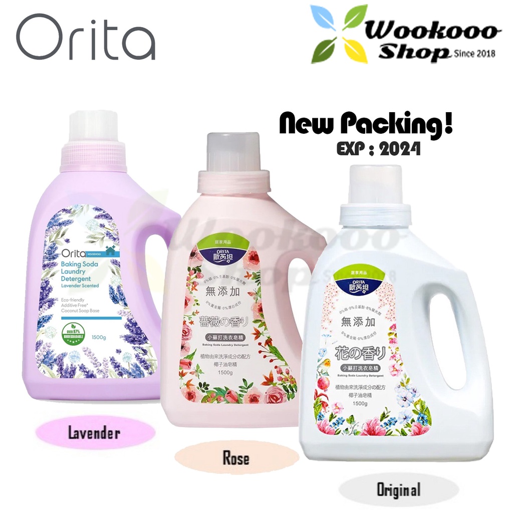 New Stock!!! Orita Baking Soda Laundry Detergent 1.5kg ( Floral