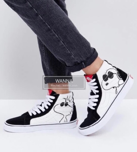 snoopy high top vans