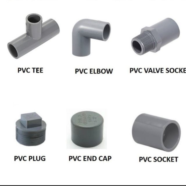 PVC Pipe Fittings / Connector / Socket / Tee / Elbow / Plug / End Cap ...