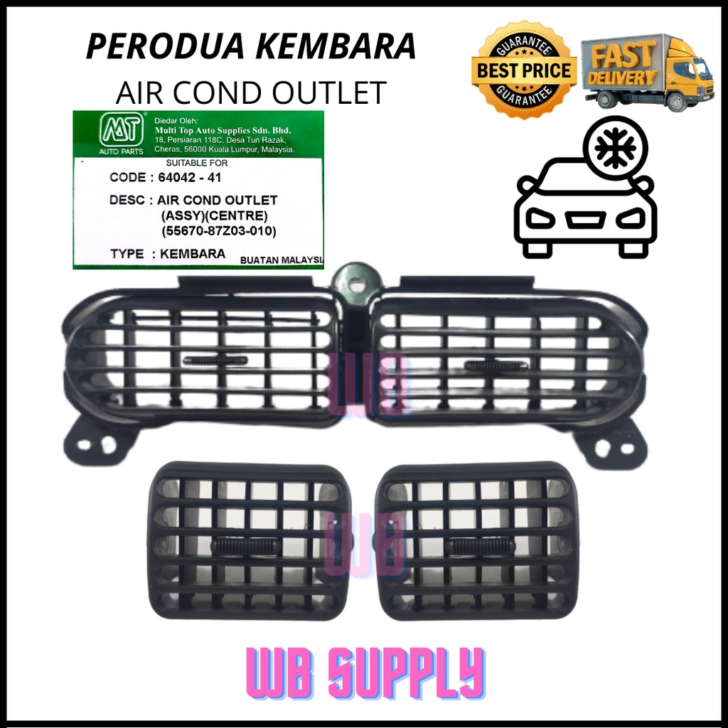 PERODUA KEMBARA Air Cond Outlet Unit (OEM) AIRCOND VENT DAUN KERETA