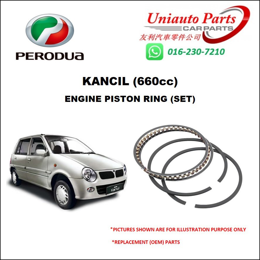 PERODUA KANCIL (660cc) ENGINE PISTON RING (SET)  Shopee 