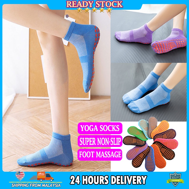 【1 pair 34-42】Yoga Socks High Quality Anti Slip Socks Trampoline socks ...