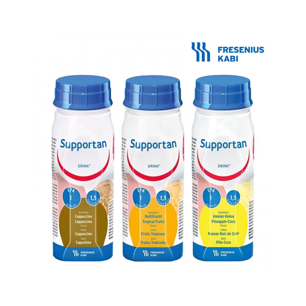 Supportan Nutritional Drink 200ml X 4 Bottles Tropical Fruits Cappucino Pineapple Coconut Exp 2022 Shopee Malaysia