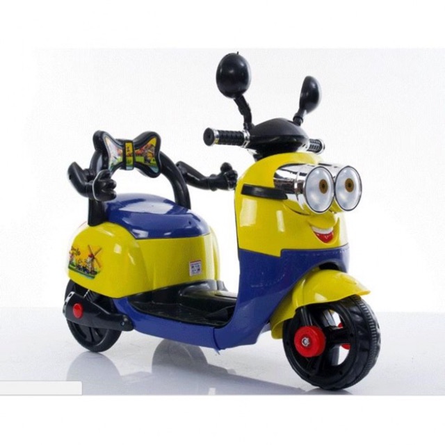 MINION SCOOTER minnion scooter electric motorcycle bike scooter kids motor  bike | Shopee Malaysia