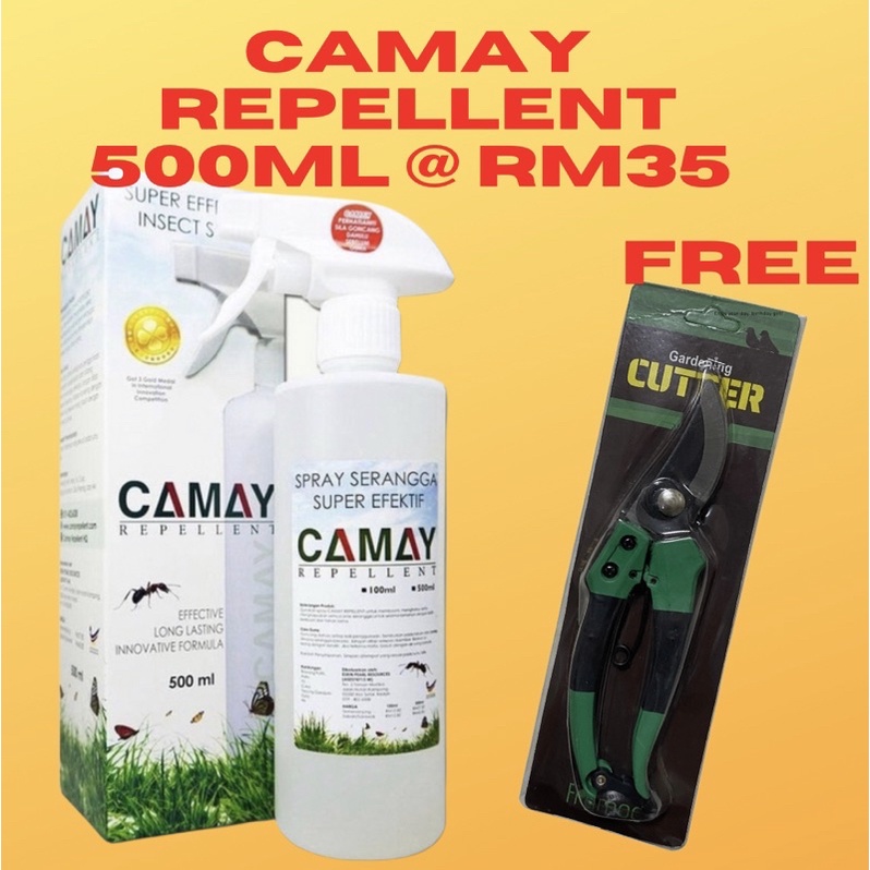 Camay Repellent *Spray Serangga Natural* Kutu Semut Pepijat Lipas Lipan
