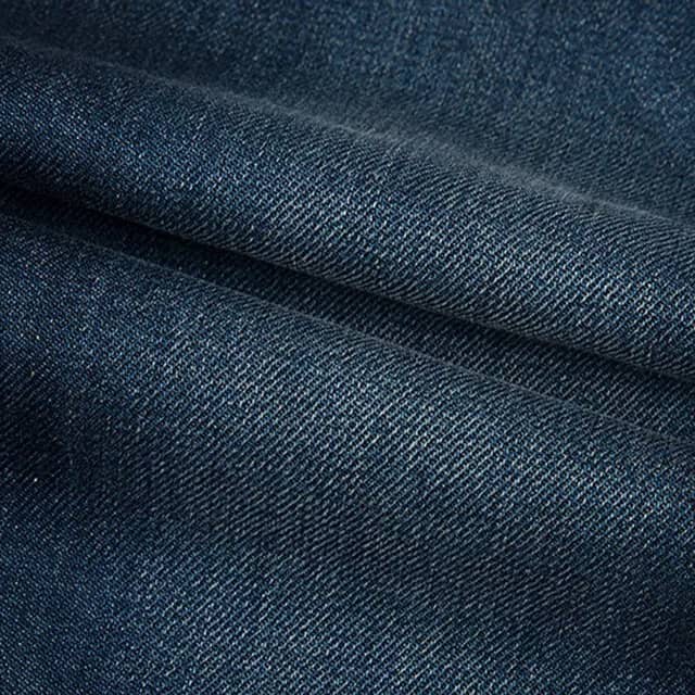 [READY STOCK] Kain jeans fabric by meter Indigo blue with green ...