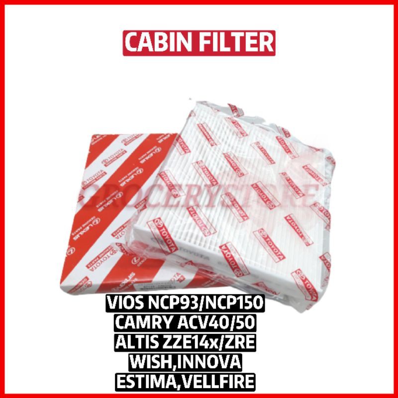 Cabin Filter TOYOTA Vios Ncp93,Ncp150,Camry Acv40/Acv50,hilux,altis