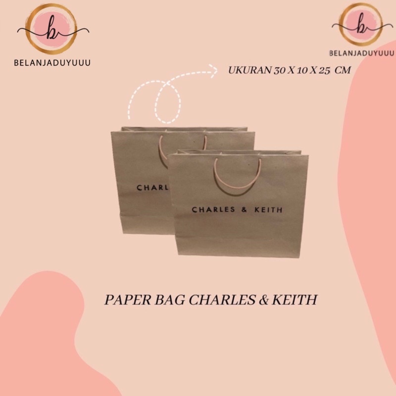 paper bag charles and keith 2020