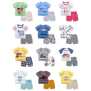 6M-4Y Baby Kids Clothes Set T-Shirt+Pant Boy Girl LC2