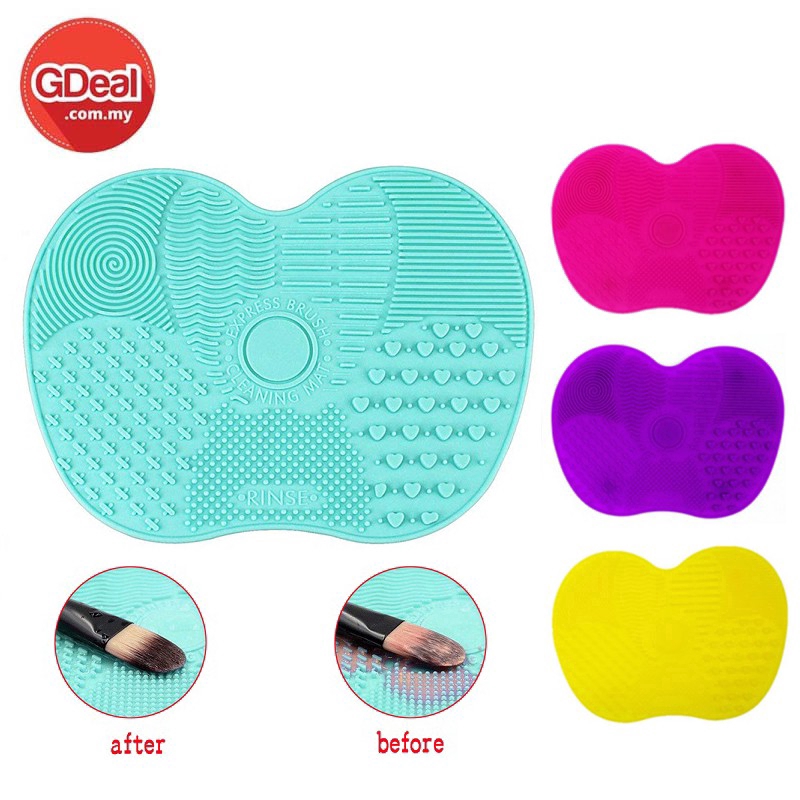 GDeal Silicone Brush Cleaner Mat Washing Tools Scrubber Board Mat
