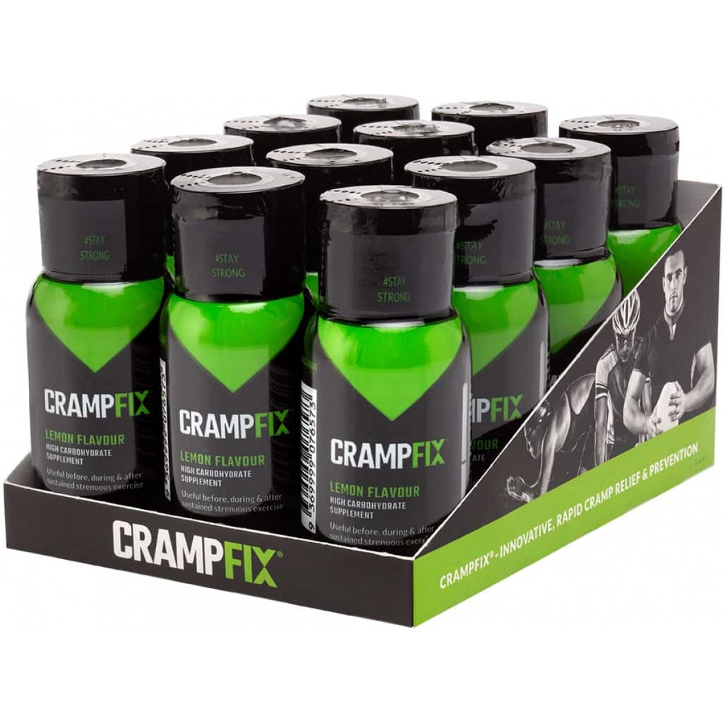 CrampFix QuickFix Shot 50ml x 12 (Lemon/Raspberry/Espresso) EXP Dec