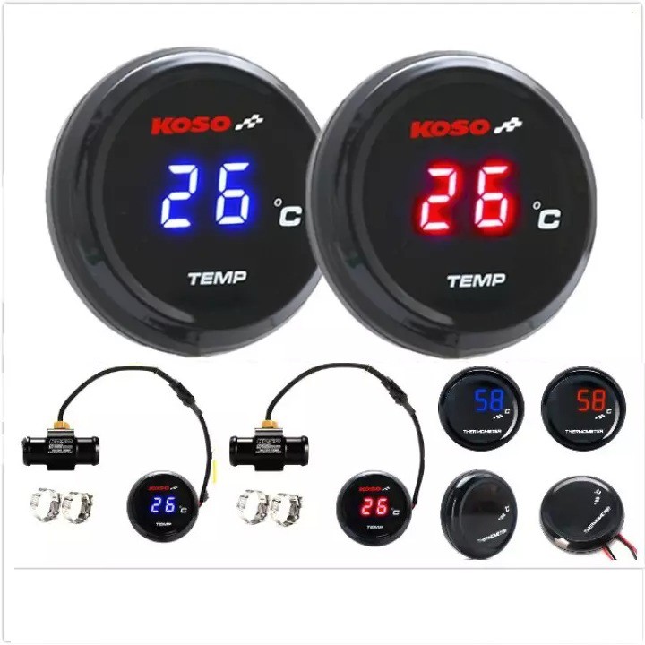 Koso THERMOMETER THERMOSENSOR WATER TEMPERATURE METER SUHU WITH SENSOR ...