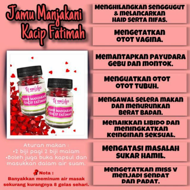 The Best Jamu Herba Bersalin Jamu Manjakani Kacip Fatimah Hq Ummi Alya Malaysia