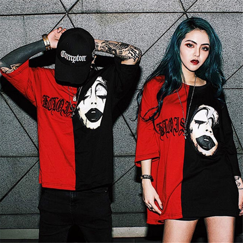 Men Women Joker Printing T-shirt Clown 