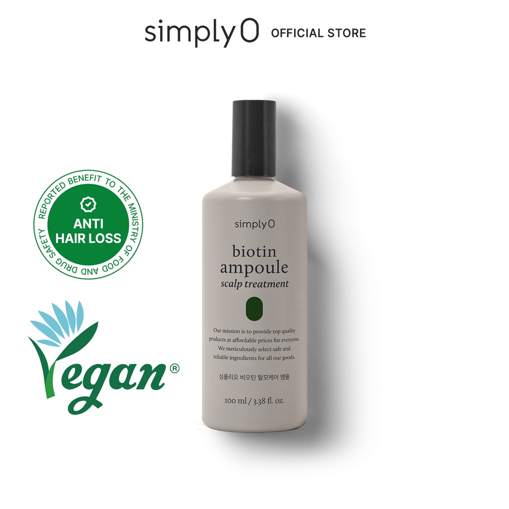 simplyO Biotin Ampoule For Hair Loss (100ml) Shopee Malaysia