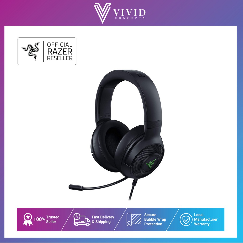 Razer Kraken X Usb With 7 1 Surround Sound Ultra Light Comfort Shopee Malaysia