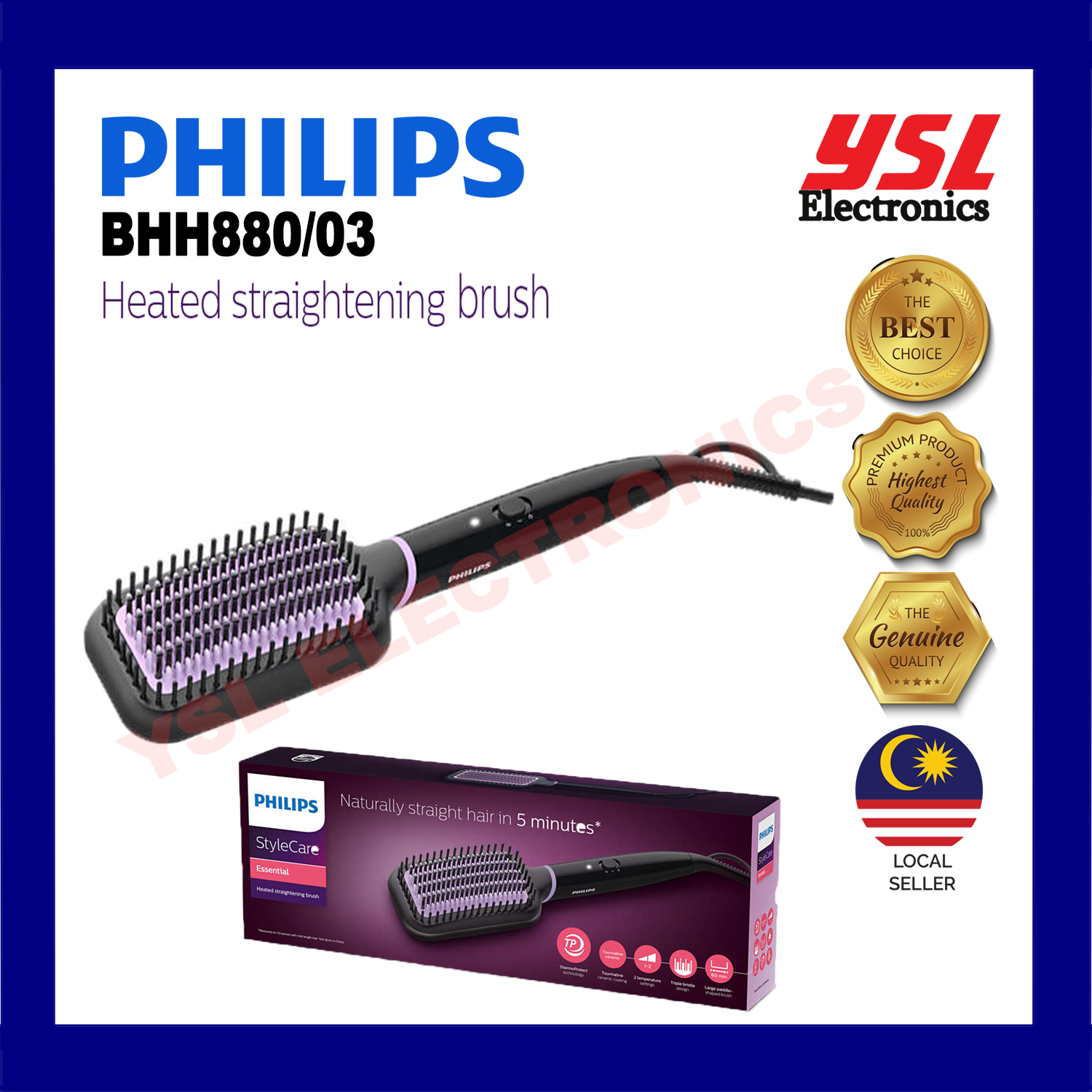 harga philips heated straightening brush