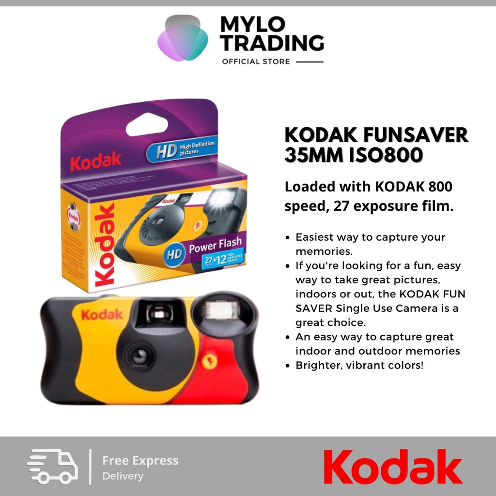 Kodak FunSaver 27 Exposures & Power Flash & Daylight 39 Exposures
