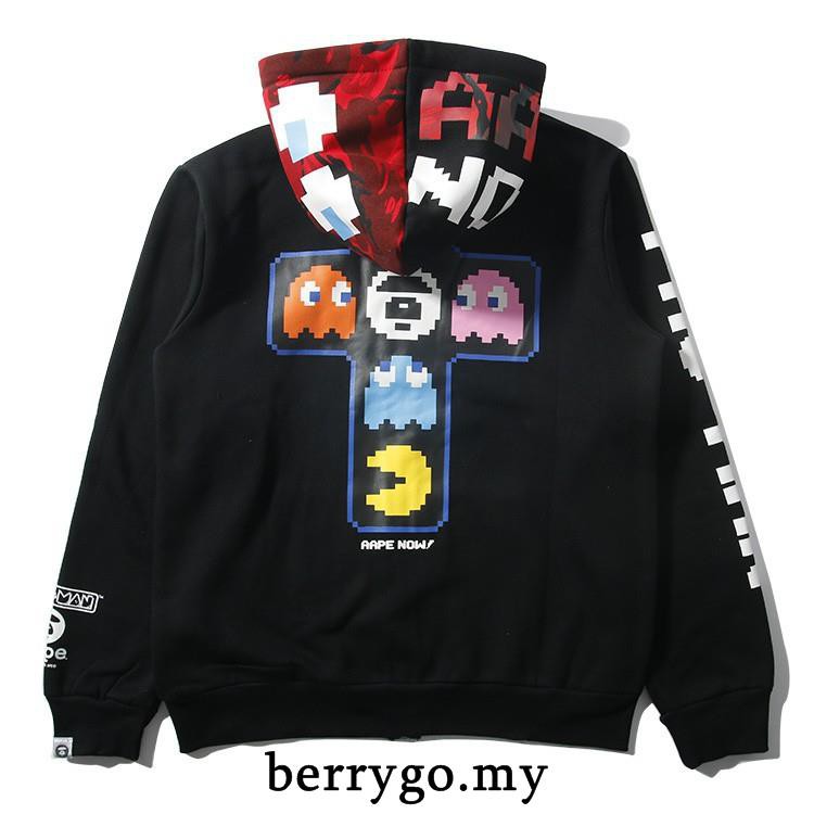 aape pac man hoodie