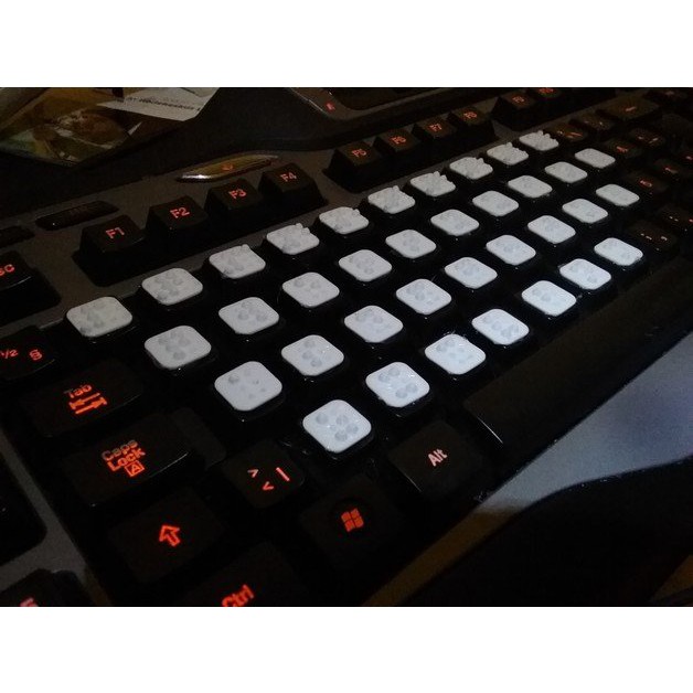 Braille Keyboard Attachment