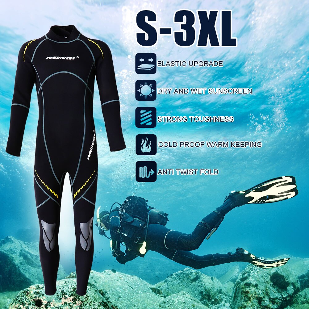 Neoprene Wetsuit swimwear 3mm, accessories for men