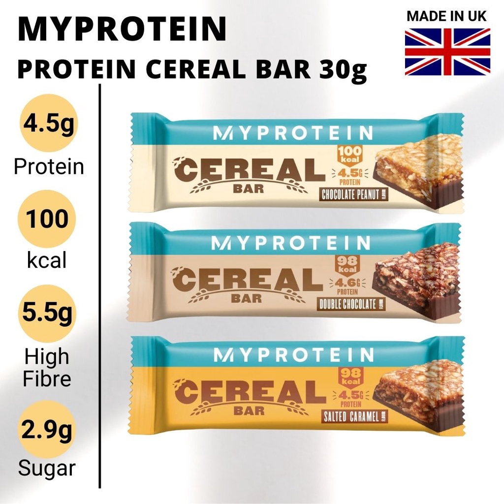 MYPROTEIN Protein Cereal Bar (30g) Diet Snack Highfibre Protein Bar