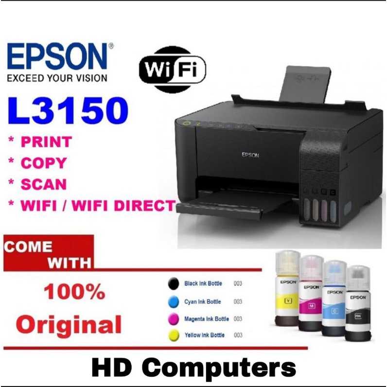 EPSON L3150 AIO INK TANK PRINT SCAN COPY WIFI PRINTER Shopee Malaysia