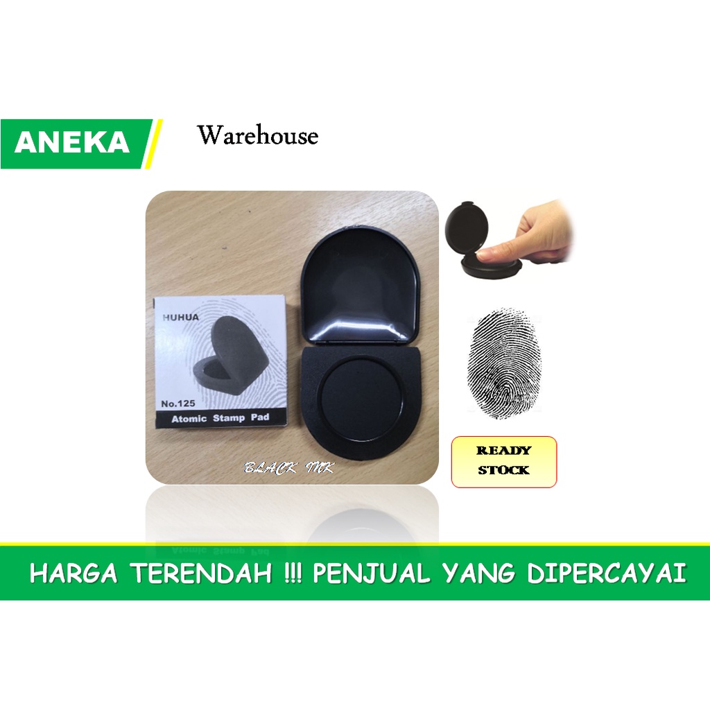 Finger Print Pad / HUHUA Atomic Stamp Pad / **READY STOCK Shopee Malaysia