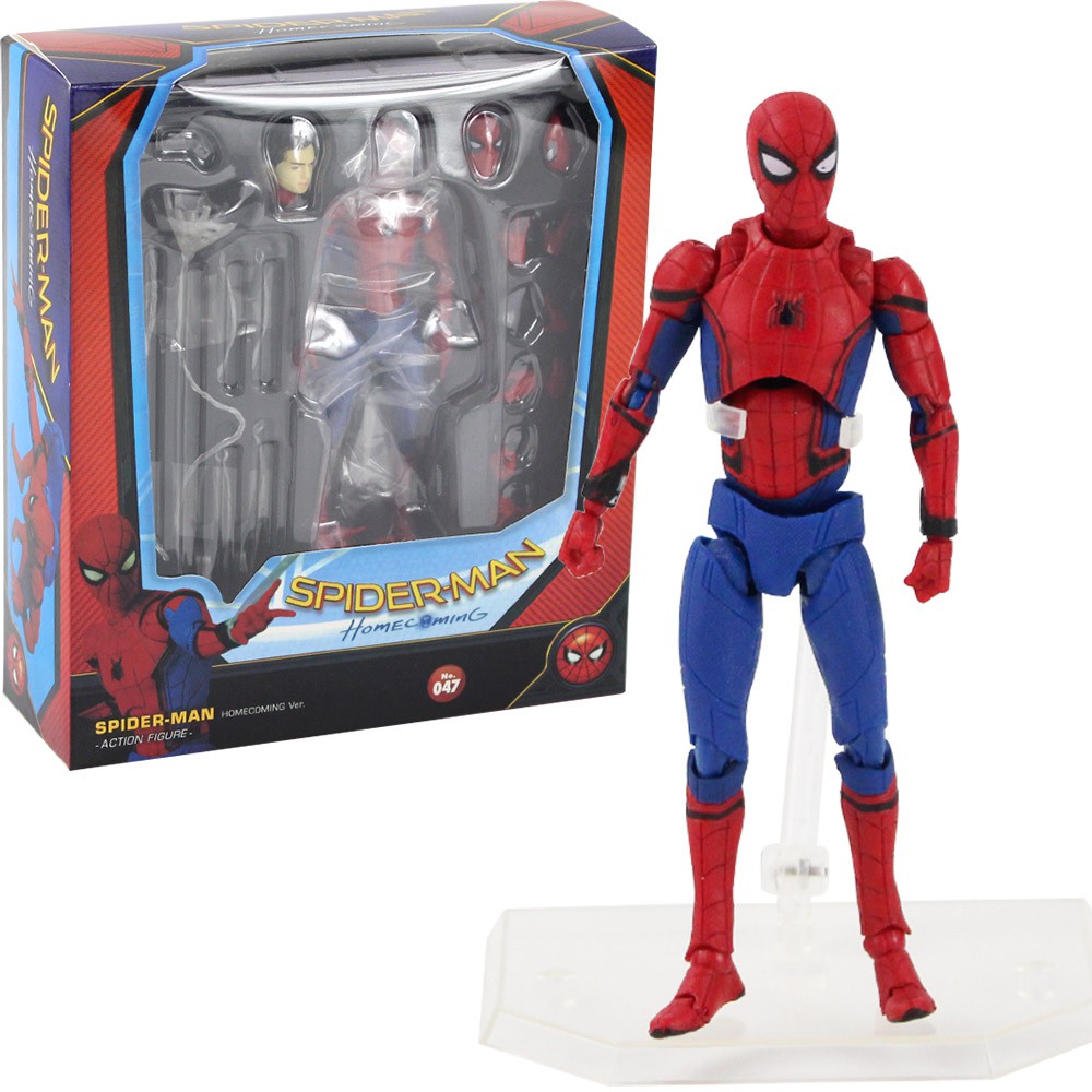 15cm Super Hero Spiderman Mafex NO.047 Homecoming Ver. Spider-man PVC ... - Df9c501aa64e2a20cc3f7441ab5b5c15