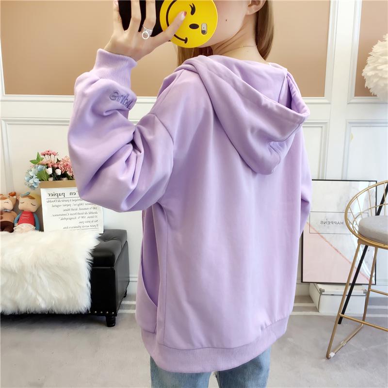 Sweater Jacket  Women Korean  Long Sleeve Zipper jacket  Plus 