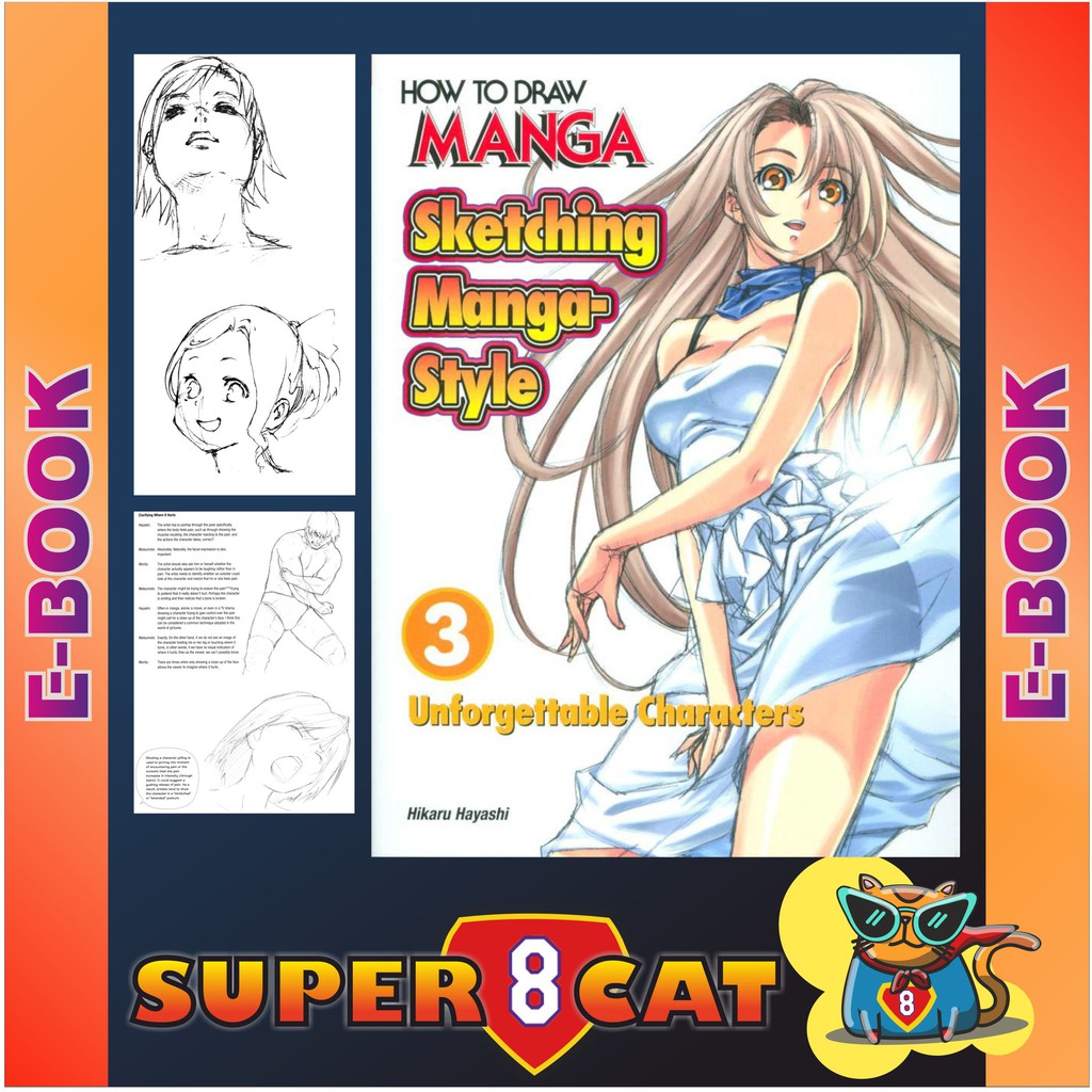 How To Draw Manga Sketching Manga Style Volume 3 Unforgettable Characteristics Shopee Malaysia