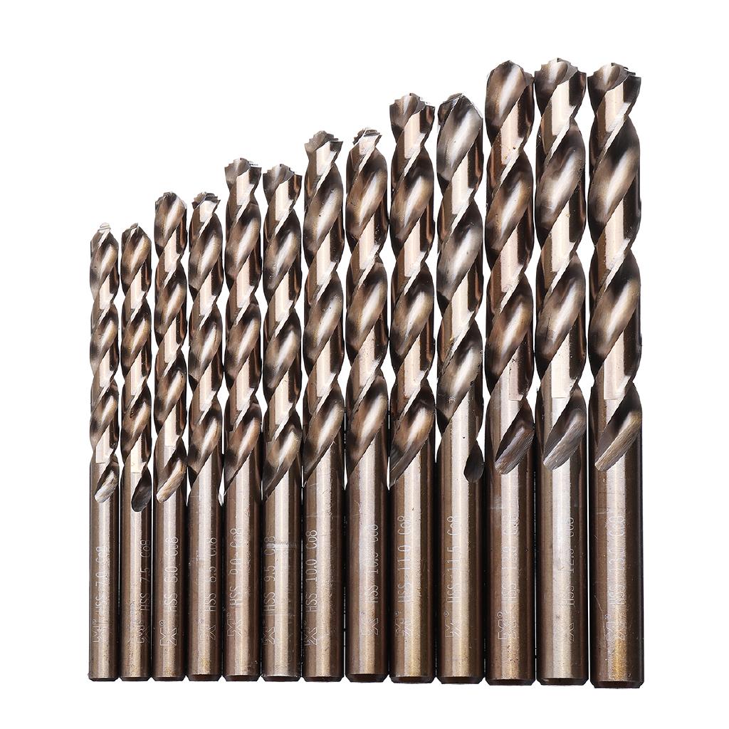 Drillpro M42 HSS Twist Drill Bit Set 3 Edge Head 8 High Cobalt Drill