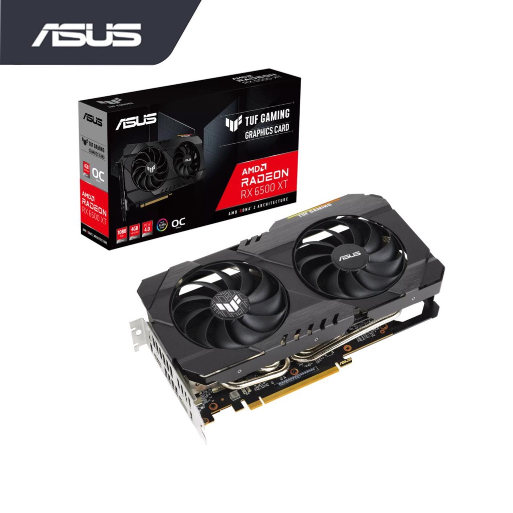 Asus Amd Radeon Tuf Gaming Rx6500xt Oc Edition 4gb Gddr6(tuf-rx6500xt 