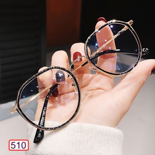 Fashion Glasses Large Frame Spectacles Frame Metal Computer Reading Glasses