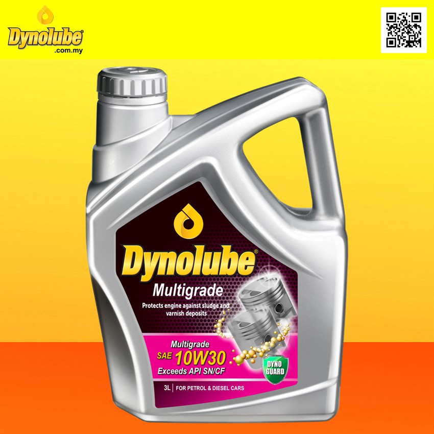 Dynolube 10W30 SN/CF Multigrade 3Liter Engine Oil  Shopee 