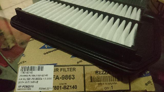 Air Filter - Perodua Bezza 1.0 Axia 2017 VVT-i FILTON FA 