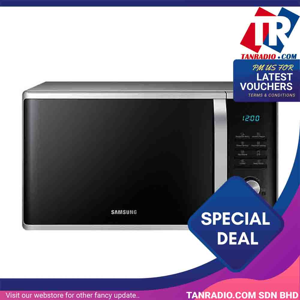 Samsung Microwave Grill 28l 2017 Sam Mg28j5255gs Sm Shopee Malaysia